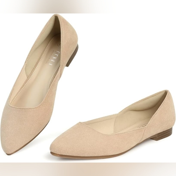 Musshoe Shoes - NWB Musshoe Elegant Beige Suede Women's Flates New with box size 7